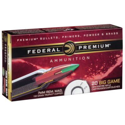 Federal Premium 7mm Rem Mag 150 Grain Trophy Copper (20 Rounds)