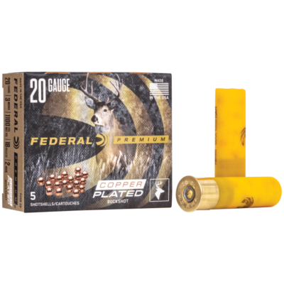 Federal Premium 20 Gauge 3" 1-1/4 oz Copper Plated 2 Buck