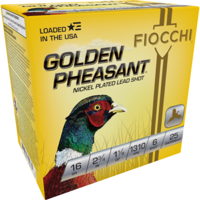 Fiocchi Golden Pheasant 16 Gauge 2.75 1 1/8 oz 6 Shot 16GP6 (25 Rounds)