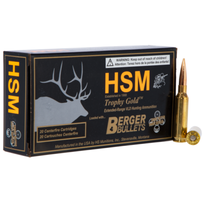 Hsm Trophy Gold 6.5 Creedmoor 140 Gr Berger Hybrid Tactical Open Tip Match (20 Rounds)