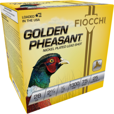 Fiocchi Golden Pheasant 28 Gauge 2.75 7/8 oz 7.5 Shot 28GP75 (25 Rounds)
