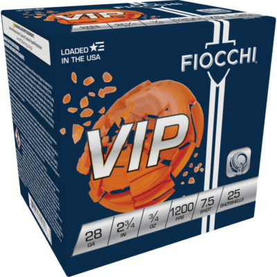 Fiocchi Exacta Target 28 Gauge 2.75 3/4 oz 7.5 Shot 28VIP75 (25 Rounds)