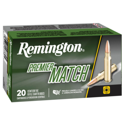 Remington Premier Match 223 Remington 52 Gr Hollow Point Boat-Tail (20 Rounds)