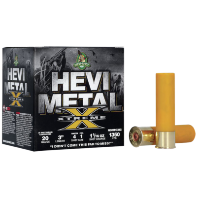 Hevishot Hevi-metal 20 Gauge 3 1 1/16 oz 4 & 1 Shot HS39202 (25 Rounds)
