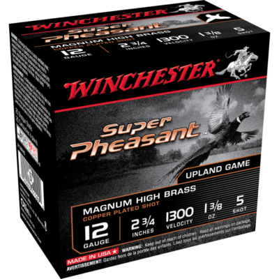 Winchester Super Pheasant 12 Gauge 2.75 1 3/8 oz 5 Shot X12PH5 (25 Rounds)