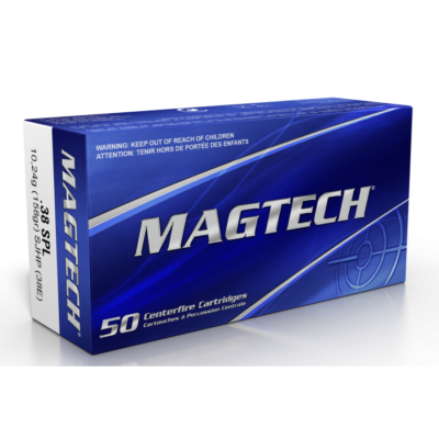 Magtech Range/training 38 Special 158 Grain Semi JHP 38E (50 Rounds)