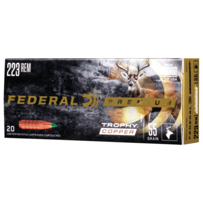 Federal Premium 223 Remington 55 Gr Trophy Copper (20 Rounds)