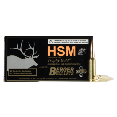 Hsm Trophy Gold 6.5 Creedmoor 130 Grain Berger Hunting VLD Match (20 Rounds)