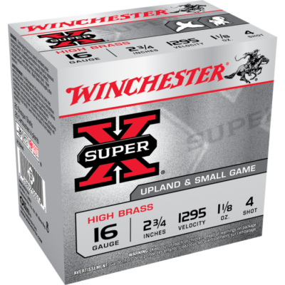 Winchester Super X 16 Gauge 2.75 1 1/8 oz 4 Shot X16H4 (25 Rounds)