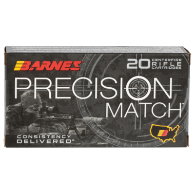 Barnes Bullets Precision Match 6.5 Creedmoor 140 Grain Open Tip Match (OTM) (20 Rounds)
