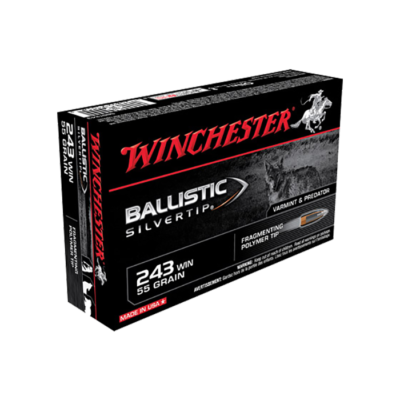 Winchester Ballistic Silvertip 243 Win 55 Grain Frangible (20 Rounds)