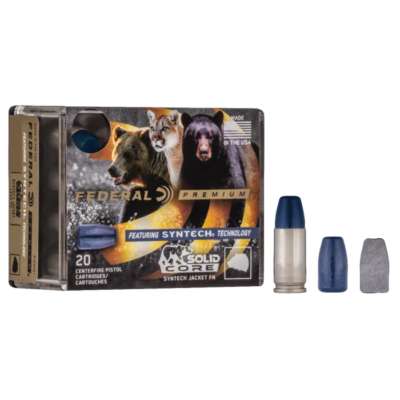 Federal Premium 40 S&W 165 Grain Solid Core Synthetic Flat Nose P40SHC1 (20 Rounds)
