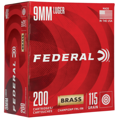 Federal Champion 40 S&W 180 Grain FMJ C40180A400 (400 Rounds)