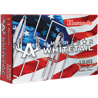Hornady American Whitetail 12 Gauge 2.75 1 oz Rifled Slug 86234 (5 Rounds)