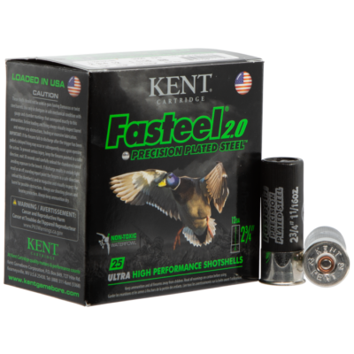 Kent Cartridge Fasteel 2.0 12 Gauge 2.75 1 1/16 oz BB Shot K122FS30BB (25 Rounds)