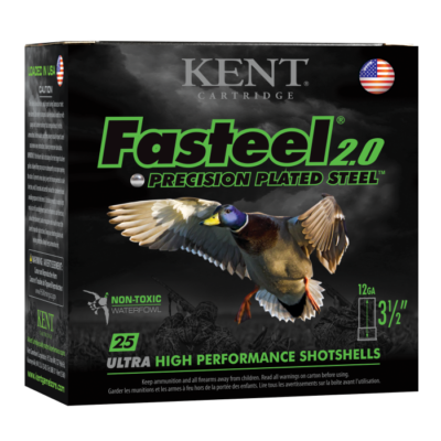Kent Cartridge Fasteel 2.0 12 Gauge 3.50 1 3/8 oz 2 Shot K1235FS402 (25 Rounds)