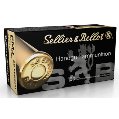 Sellier & Bellot Handgun 38 Special 158 Grain FMJ SB38P (50 Rounds)