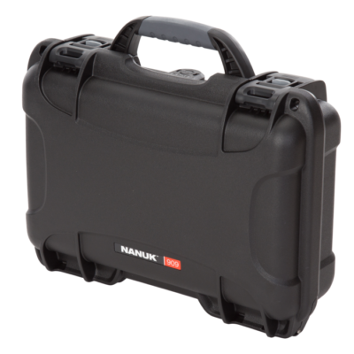 NANUK (PLASTICASE INC) Black Resin Handgun Case - Lockable  Airline Approved  Floatable 909For Glock1