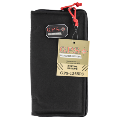 GPS Bags Black Nylon Lockable Handgun Case - Heavy Duty Zipper and Padding 1265PS