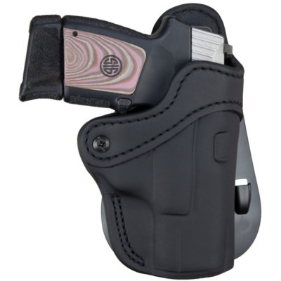 1791 Gunleather Bh2.1 Right Hand Stealth Black Leather Pistol Holster for S&W M&P Shield ORPDH21SBLR