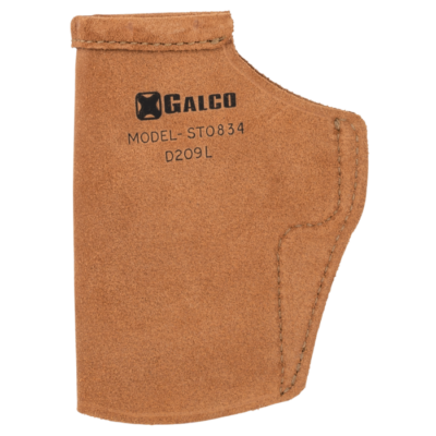 Galco Stow-n-go Natural Leather Right Hand Belt Clip Pistol Holster - For Glock 48 STO834