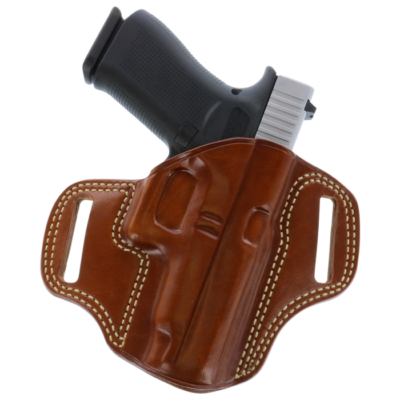 Galco Combat Master Tan Leather Right Hand 1.75" Belt Slide Holster CM270