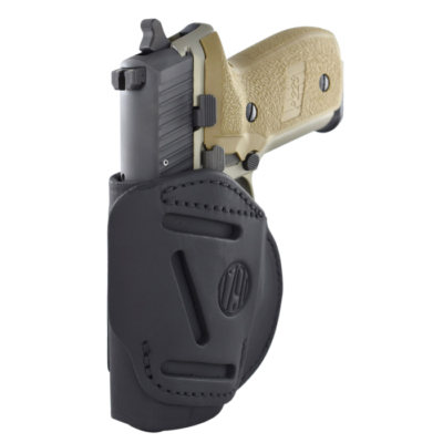 1791 Gunleather 4-way Stealth Black Leather Left Hand Belt Clip Holster for S&W M&P 4WH3SBLL