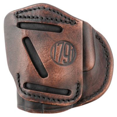 1791 Gunleather 4-way Vintage Leather Handgun Belt Clip Holster - Right Hand - Springfield XD 4WH4VTGR