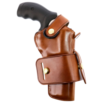 Galco Wheelgunner 2.0 Leather Tan Revolver Belt Slide Holster for S&W L Frame WG2104