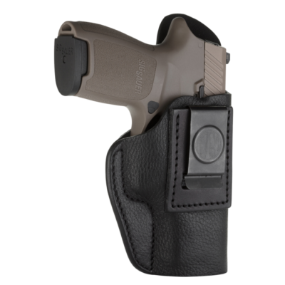 1791 Gunleather Sch Night Sky Black Leather Left-Handed Belt Clip Pistol Holster SCH5NSBL