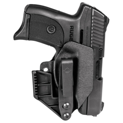 Mission First Tactical Minimalist Ambidextrous Black Polymer Belt Clip Holster for Ruger EC9/EC9s H2RUEC9AIWBM
