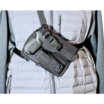 Desantis Gunhide Yukon Hunting Rig Black Nylon Shoulder Holster for 1911 Colt Govt Pistol M72BALAZ0