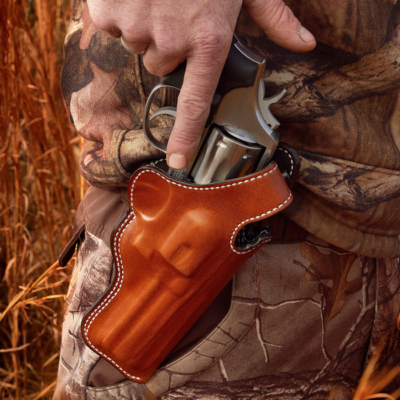 Desantis Gunhide Dual Angle Hunter Tan Leather Right Hand Belt Slide Pistol Holster 016TC5LZ0