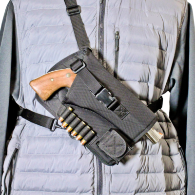 Desantis Gunhide Yukon Hunting Rig Black Nylon Revolver Shoulder Holster for Ruger GP100 4" M72BALRZ0
