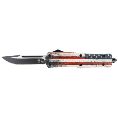 Templar Knife Wood Us Flag 3.50" Drop Point LWUS331