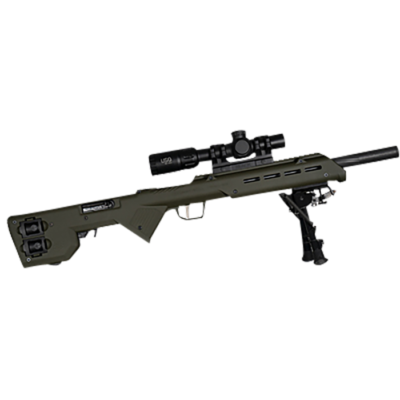 Desert Tech TRK22GRN TREK22 Rifle Chassis OD Green Synthetic Fixed Bullpup Fits Ruger 1022 26.75 OAL