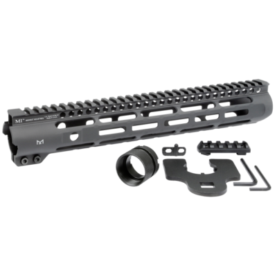 Midwest Industries MISLH12625 Slimline AR15 Black Hardcoat Anodized AluminumPolymer 12.625 PicatinnyMLOK