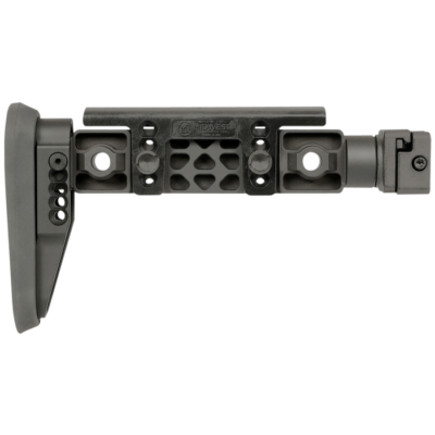Midwest Industries MIALPHAFBSF Alpha Fixed Beam Black Synthetic Side Folding Stock with Adjustable Cheekrest Compatible w 1913 Picatinny Rail Adapter