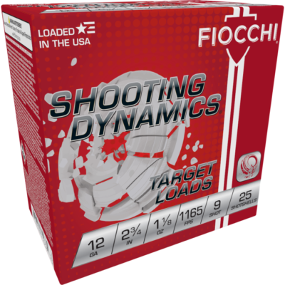 Fiocchi Shooting Dynamics 12 Gauge 2.75 1 1/8 oz 9 Shot 12SD18L9 (25 Rounds)