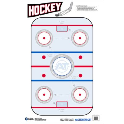 Action Target GSHOCKEY100 Entertainment Hockeye Paper Hanging 23 x 35 BlueWhite 100 Per Box