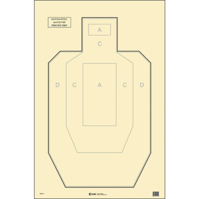 Action Target IPSCP100 Military IPSCUSPSA IPSC Paper Hanging 23 x 35 BlackWhite 100 Per Box