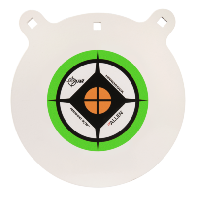 EZAim 15599 Hardrock 12 AR500 Steel Gong Shooting Target .38 Thickness Black Green White