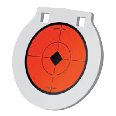 Birchwood Casey RND6 Round Steel Target Plate 6 Centerfire RifleHandgun Target BlackRedWhite NM500 Steel Hanging