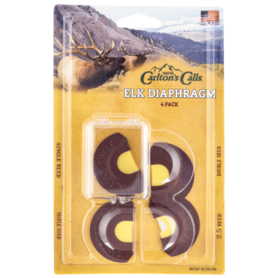 Wayne Carlton's Calls 70314 Essential Elk Diaphragm Call 4 Per Pkg 70314