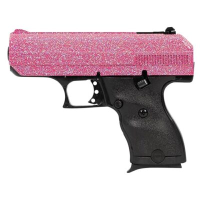 Hi-point C9 9mm 3.50" 8+1 Hydro-Dipped Pink Sparkle Serrated Slide