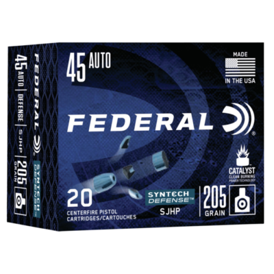 Federal Syntech 45 ACP 205 Grain Segmented JHP S45SJT1 (20 Rounds)