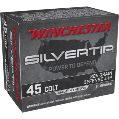 Winchester Silvertip 45 Long Colt 225 Grain JHP W45CST (20 Rounds)