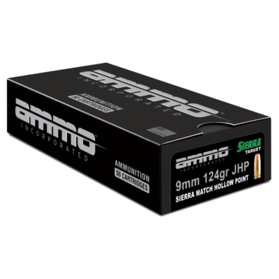 Ammo Inc Signature 9mm 124 Grain Sierra Match JHP 9124JHPSRR50 (50 Rounds)