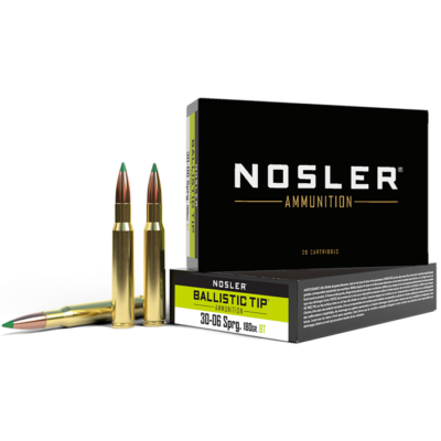 Nosler Ballistic Tip 30-06 Springfield 180 Grain Spitzer Ballistic Tip (20 Rounds)