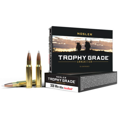 Nosler Trophy Grade 308 Win 165 Grain Nosler AccuBond (20 Rounds)